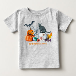 Halloween Composition My First Halloween Baby T-Shirt