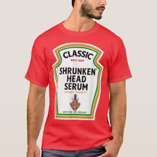 Halloween Condiment Bottle  Shrunken Head Serum Po T-Shirt