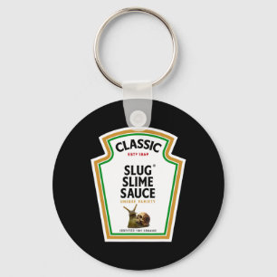 Halloween Condiment Sauce Bottle Slug Slime Sauce  Key Ring
