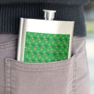 Halloween Confetti Hip Flask