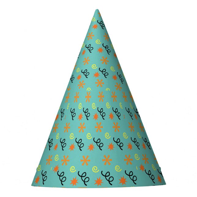 Halloween Confetti Party Hat (Front)