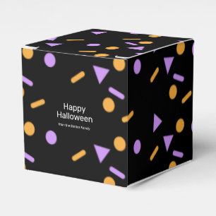 Halloween Confetti Pattern Trick or Treat Candy Favour Box