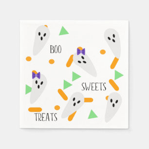 Halloween Confetti Sprinkles   Ghost Napkin