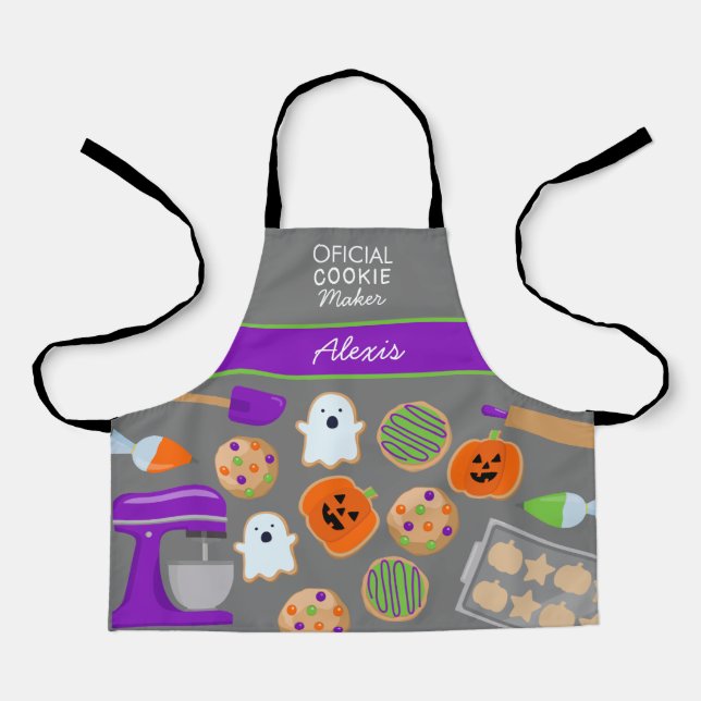 HALLOWEEN COOKIE MAKER APRON (Front)