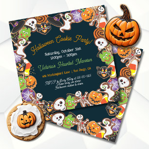 Halloween Cookie Party Invitation