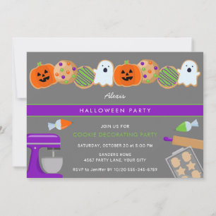 HALLOWEEN COOKIE PARTY INVITATION