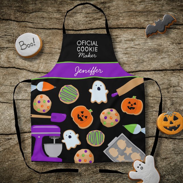 HALLOWEEN COOKIES All-Over Print Apron (Creator Uploaded)
