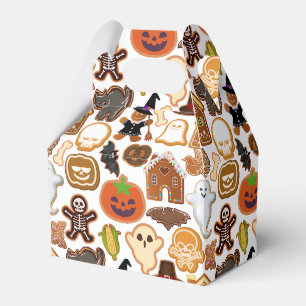 Halloween Cookies Pattern Collection Offwhite BG Favour Box