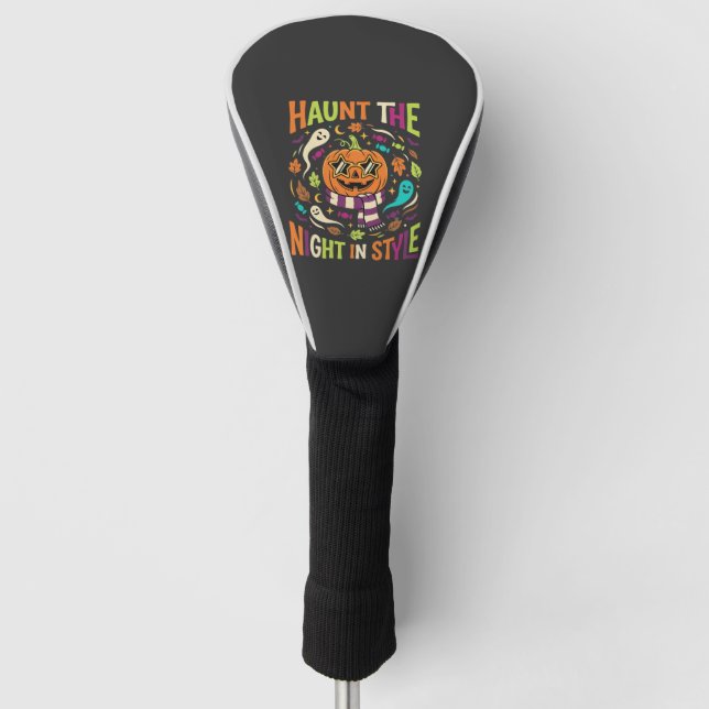 Halloween Cool Jack Lantern Golf Head Cover (Front)