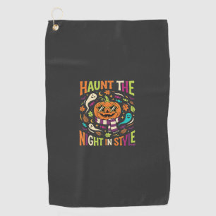 Halloween Cool Jack Lantern Golf Towel