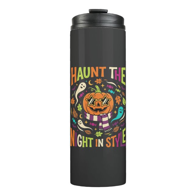 Halloween Cool Jack Lantern Thermal Tumbler (Front)