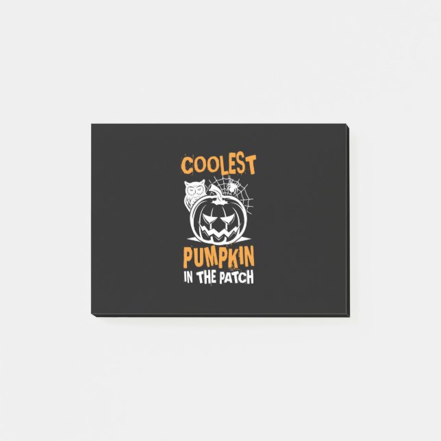 Halloween Coolest Pumpkin In The Patch Birthday Post-it Notes (Front)