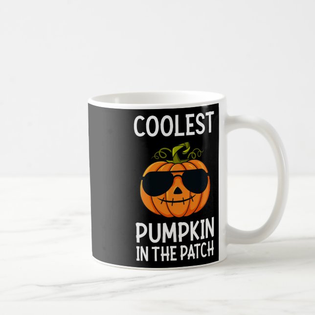 Halloween Coolest Pumpkin In The Patch Boys Girls  Coffee Mug (Right)