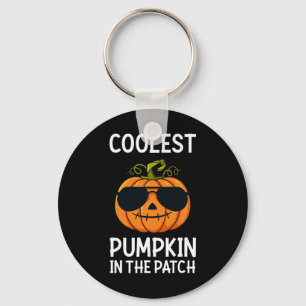 Halloween Coolest Pumpkin In The Patch Boys Girls  Key Ring