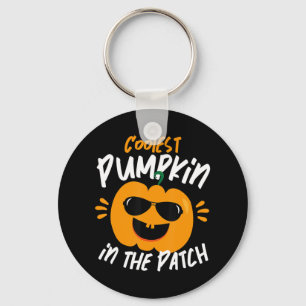 Halloween Coolest Pumpkin In The Patch Boys Girls Key Ring