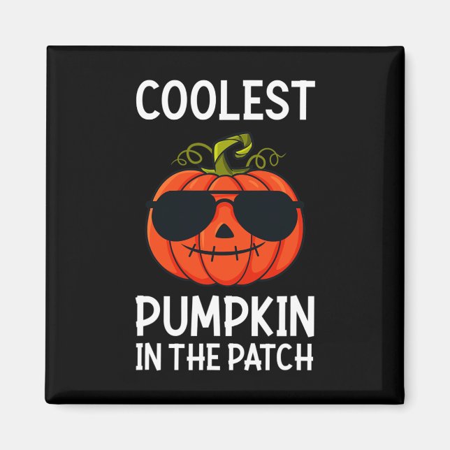 Halloween Coolest Pumpkin In The Patch Fun Boys Gi Magnet (Front)