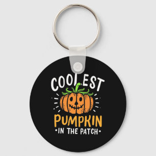 Halloween Coolest Pumpkin In The Patch Key Ring