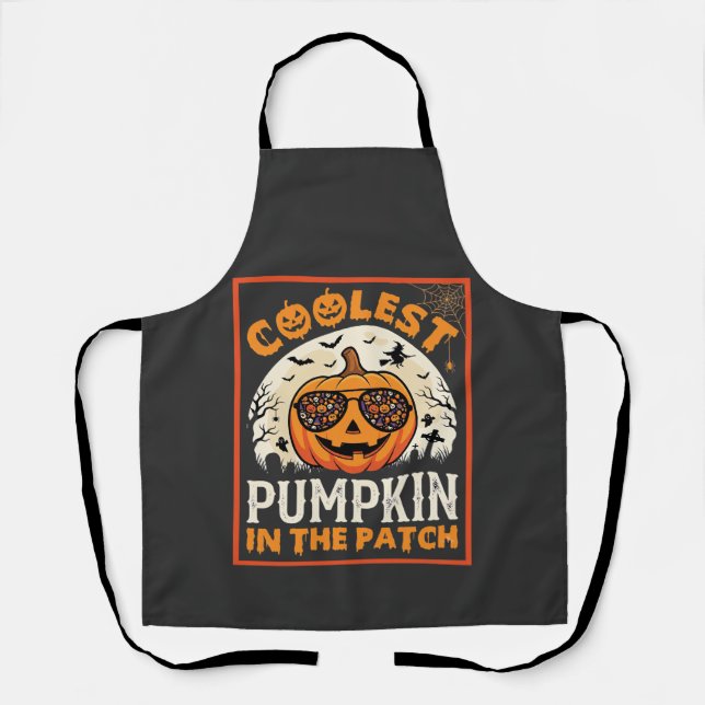 Halloween Coolest Pumpkin in the Patch Sunglasses  Apron (Front)