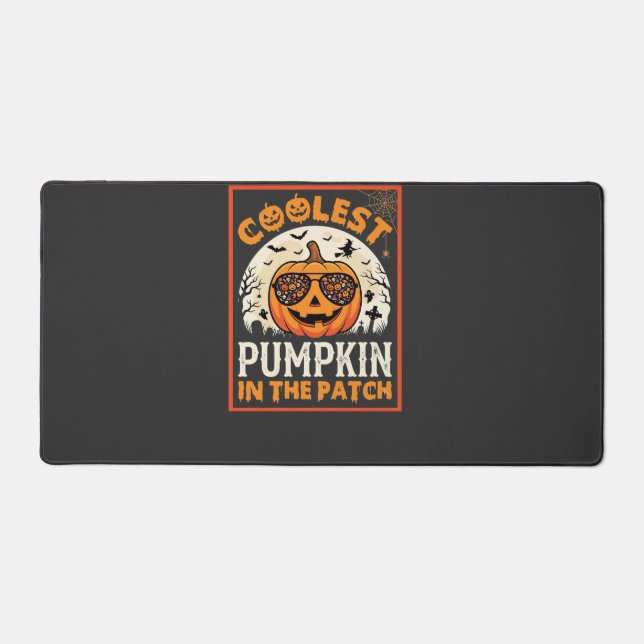 Halloween Coolest Pumpkin in the Patch Sunglasses  Desk Mat (Front)