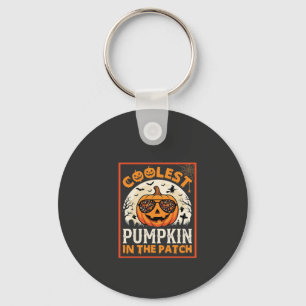 Halloween Coolest Pumpkin in the Patch Sunglasses  Key Ring