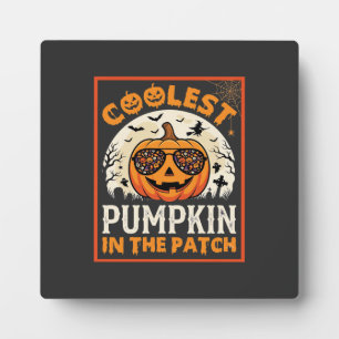 Halloween Coolest Pumpkin in the Patch Sunglasses Plaque