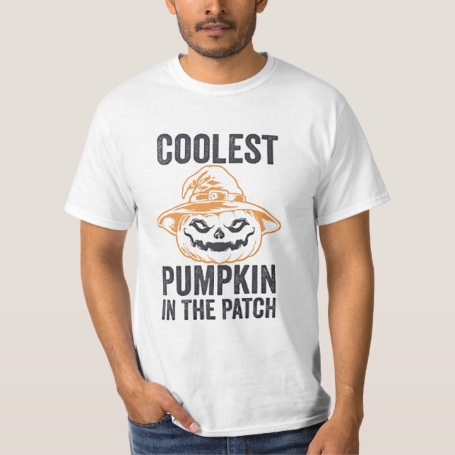 Halloween, Coolest Pumpkin In The Patch T-Shirt (Front)