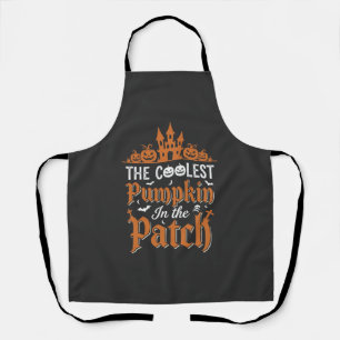 Halloween Coolest Pumpkin in the Patch Vintage Des Apron