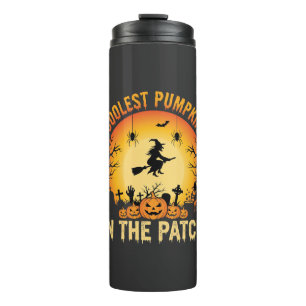 Halloween Coolest Pumpkin in the Patch Witch Desig Thermal Tumbler