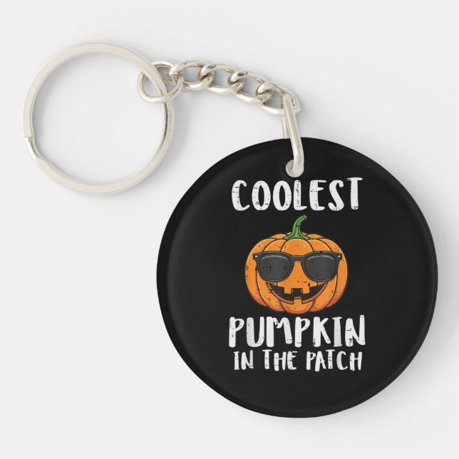 Halloween Coolest Pumpkin Patch Costume Men Boys K Key Ring (Front)