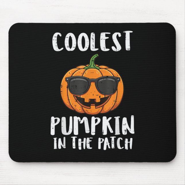 Halloween Coolest Pumpkin Patch Costume Men Boys K Mouse Mat (Front)