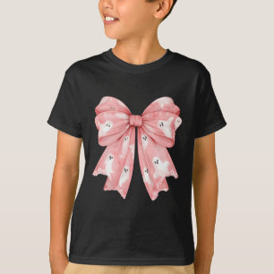 Halloween Coquette Ghost Bow Cute Girly Soft Girl T-Shirt