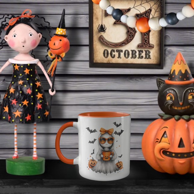 Halloween Coquette Orange Bow Mug (Creator Uploaded)