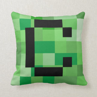 Halloween Cosplay Initial Letter C RPG Gamer Pixel Cushion