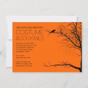 Halloween Costume and Cocktails Invitation