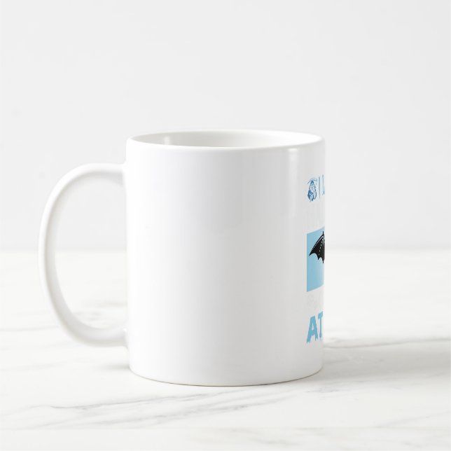 Halloween Costume At Home Funny Bat Design Coffee Mug (Left)