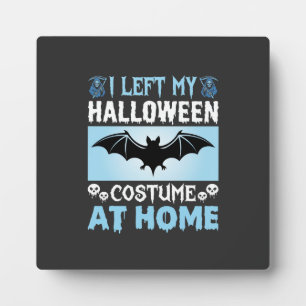 Halloween Costume At Home Funny Bat Design Plaque
