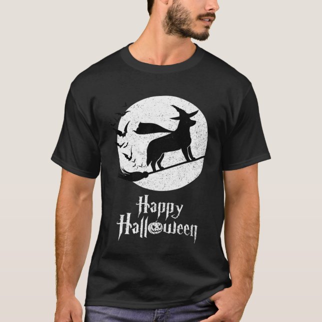 Halloween Costume Australian Red Heeler Dog T-Shirt (Front)