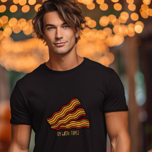 Halloween costume bacon im with toast funny couple T-Shirt