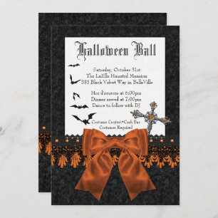 Halloween Costume Ball Invitations