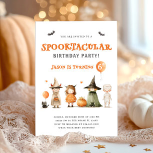 Halloween Costume Birthday Party Kids Invitation