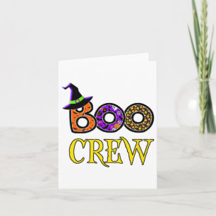 Halloween Costume Boo Crew Card