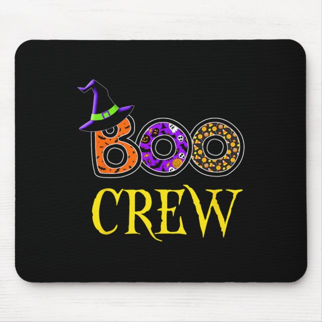 Halloween Costume Boo Crew  Mouse Mat (Front)