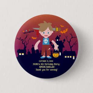 Halloween Costume Boy Birthday Party  6 Cm Round Badge