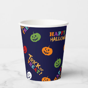 Halloween Costume Boy Birthday Party Paper Cups
