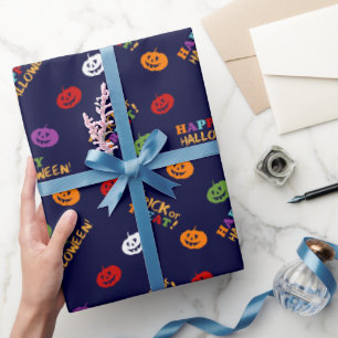 Halloween Costume Boy Birthday Party Wrapping Paper