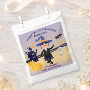 Halloween Costume Boy Wizard Birthday Party Favour Bags