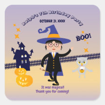 Halloween Costume Boy Wizard Birthday Party