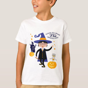 Halloween Costume Boy Wizard Birthday Party T-Shirt