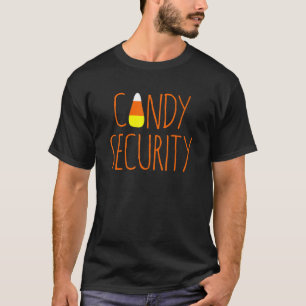HALLOWEEN COSTUME CANDY CORN SECURITY DECORATIONS  T-Shirt