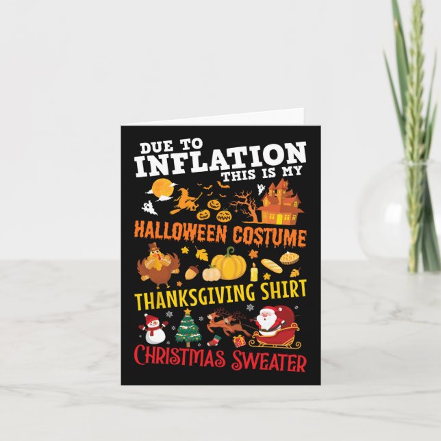 Halloween Costume  Card (Front)